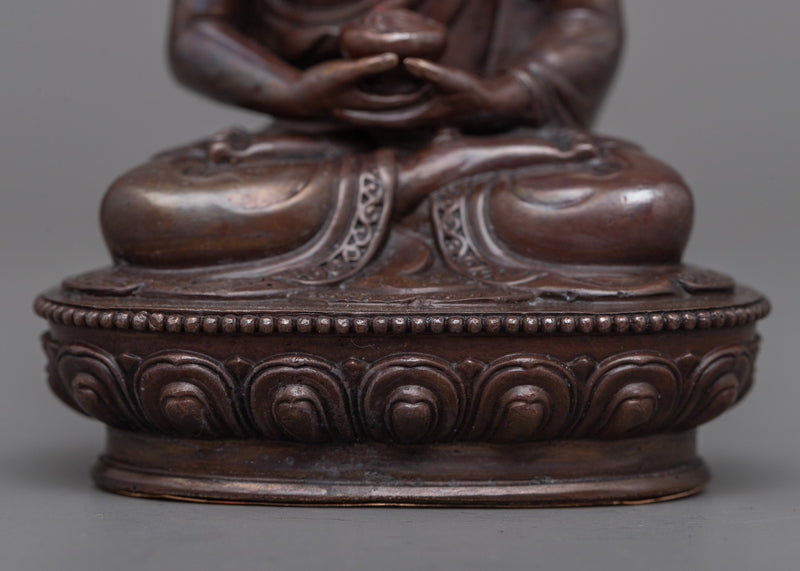 Copper Three Buddha Set Statue | Capture the Spiritual Essence of Triple Buddha's Gem