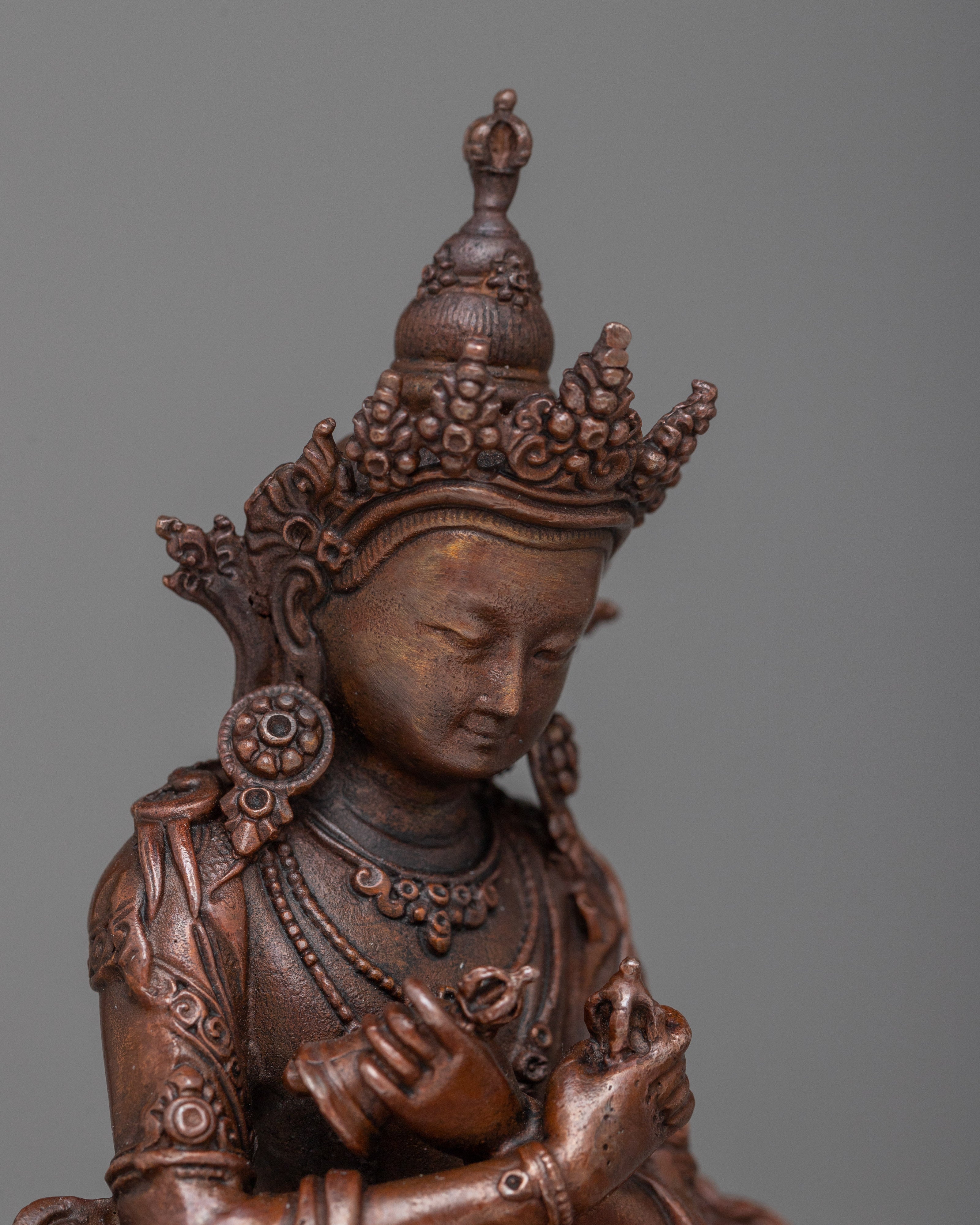 Primordial Buddha Vajradhara Statue | Copper Statue Made up of Machine