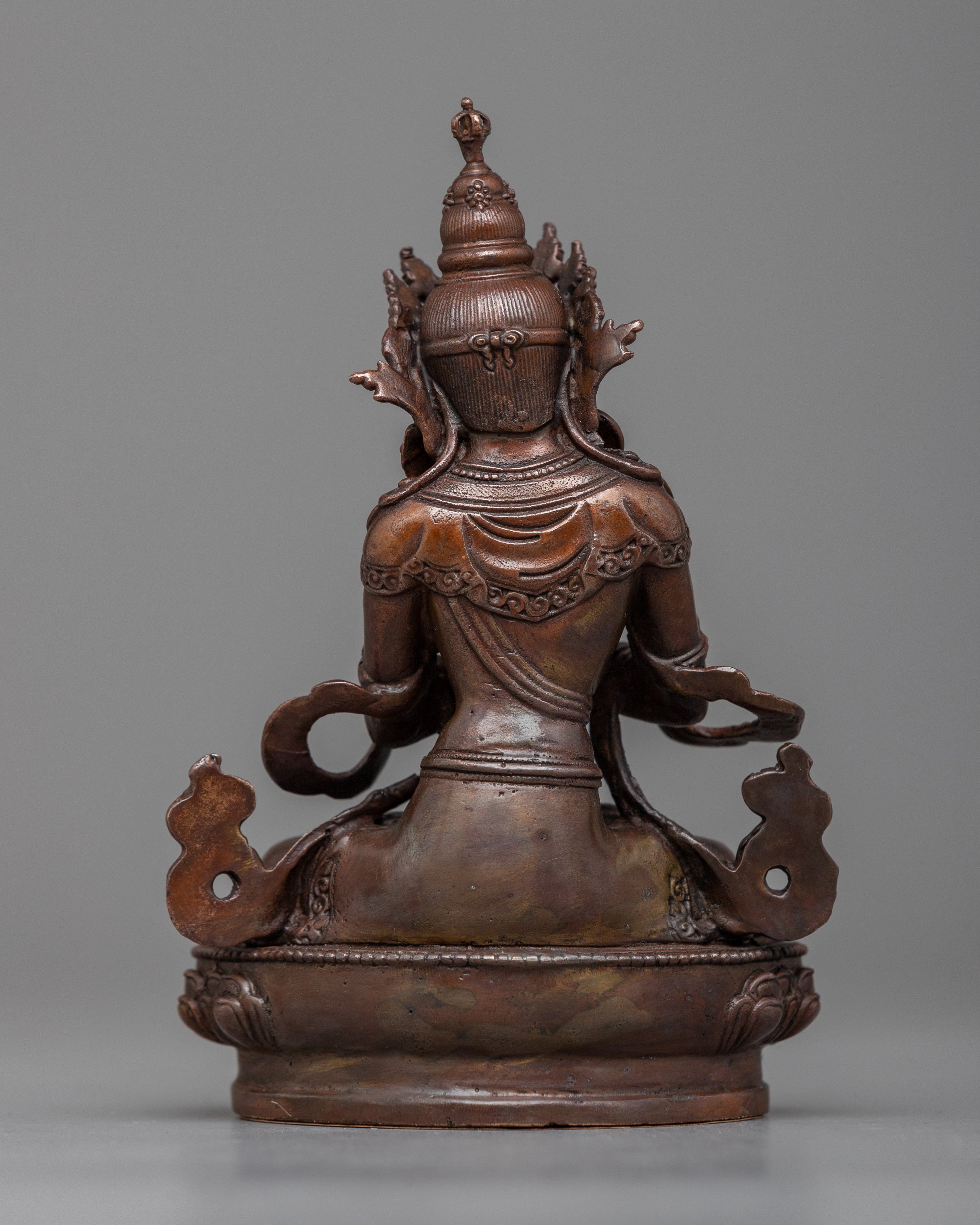 Primordial Buddha Vajradhara Statue | Copper Statue Made up of Machine