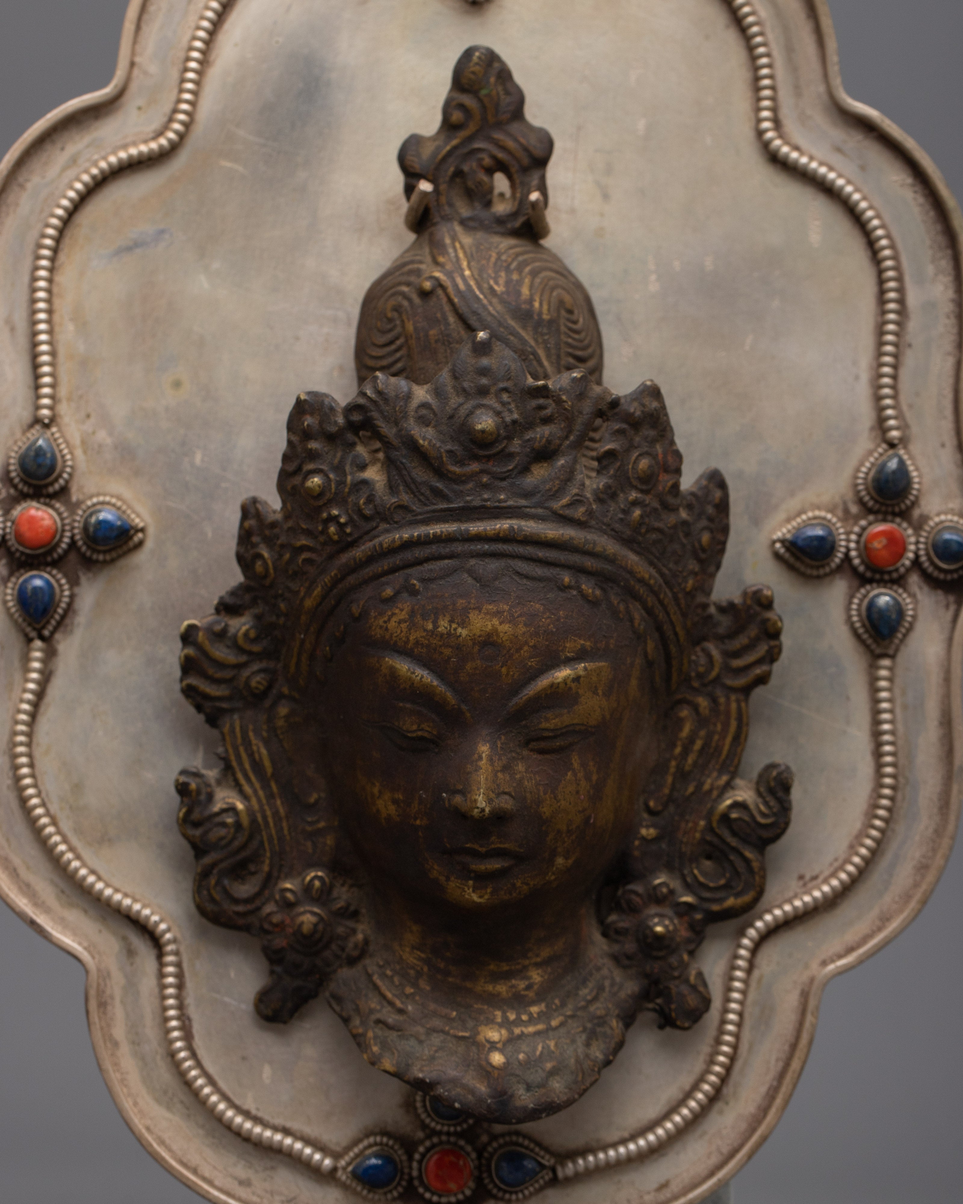 White Tara Face Wall Decor | Goddess Wall Hanging