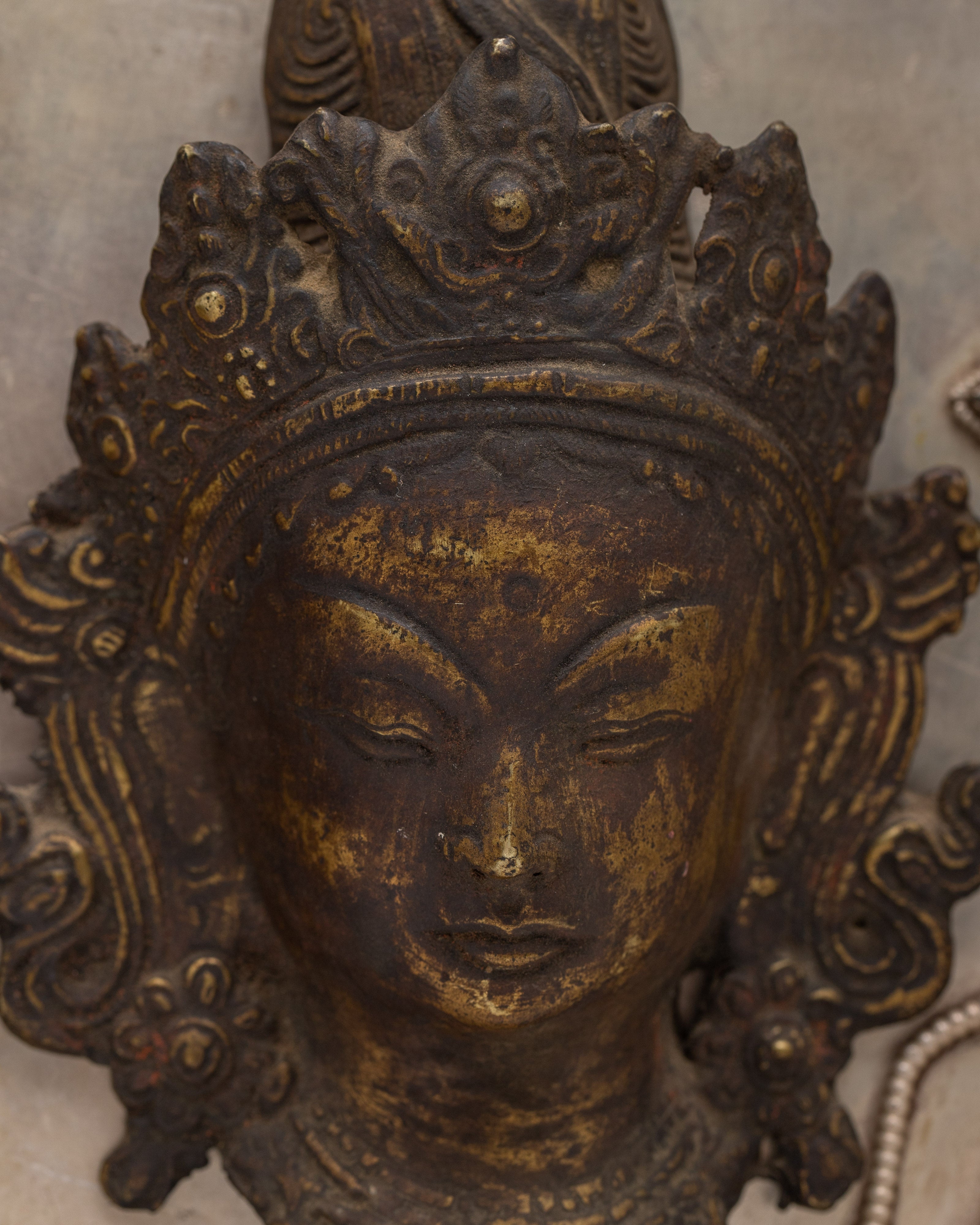 White Tara Face Wall Decor | Goddess Wall Hanging