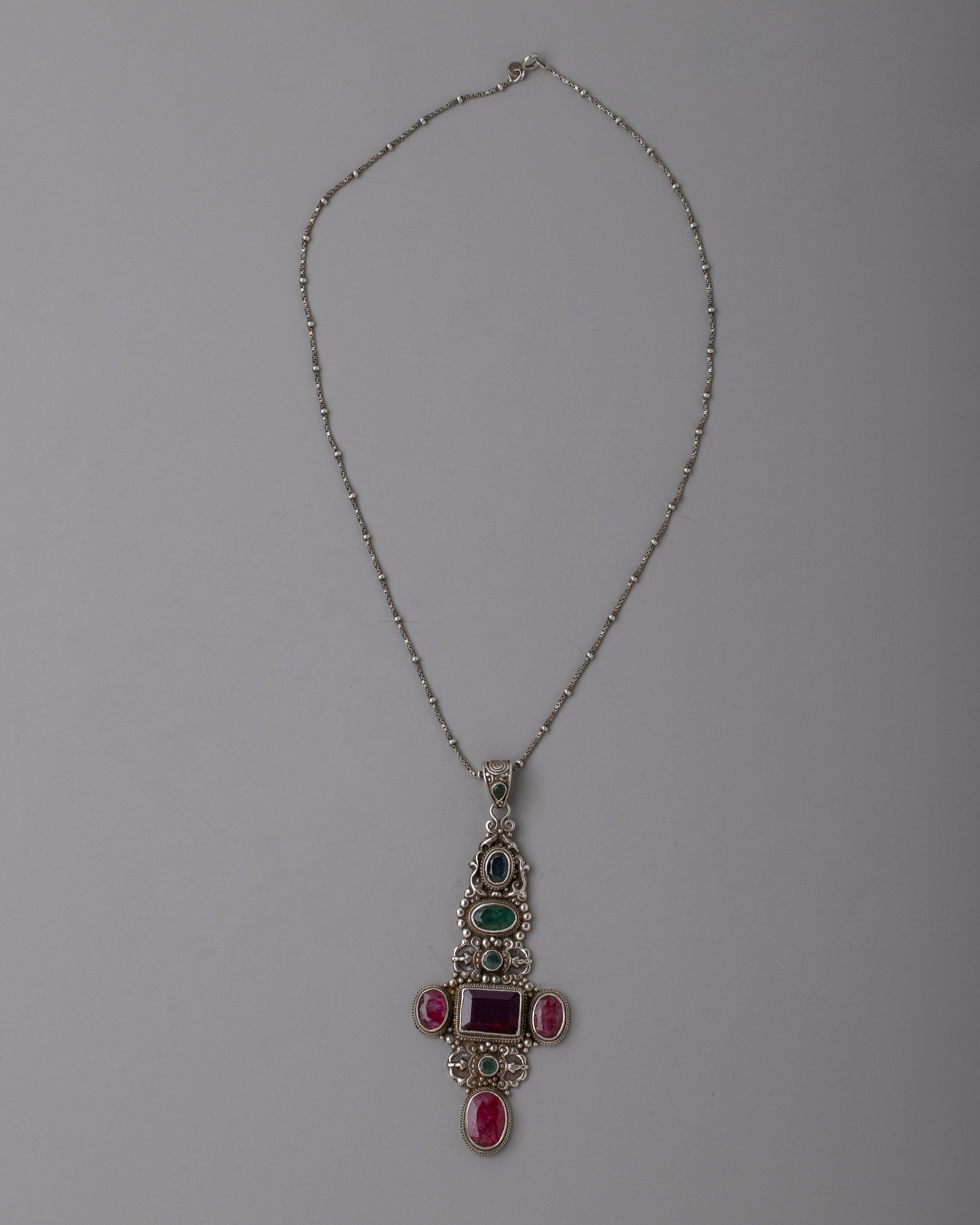 Semi-precious Stone Locket | Handcrafted Pendant Jewelry