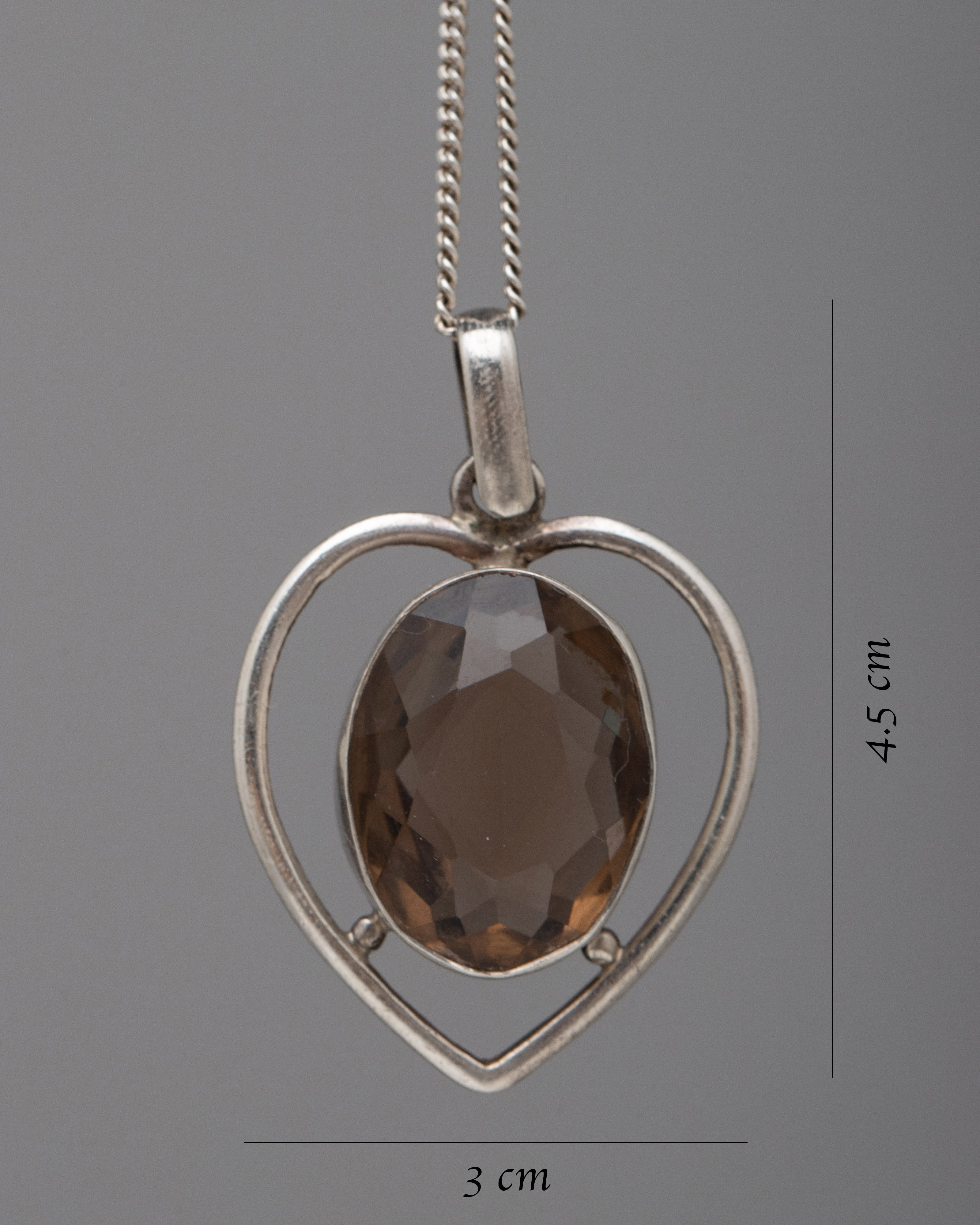 Smoky Quartz Pendant | Powerful Healing Stone Locket