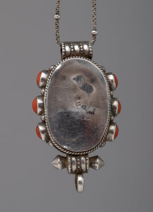 Wrathful Deity Face Silver Locket | Powerful Tibetan Protector Amulet