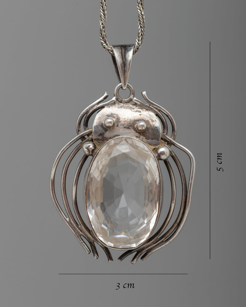 Faceted Crystal Locket | Statement Piece for Special Occasions