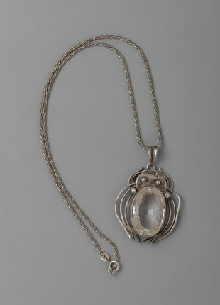 Faceted Crystal Locket | Statement Piece for Special Occasions