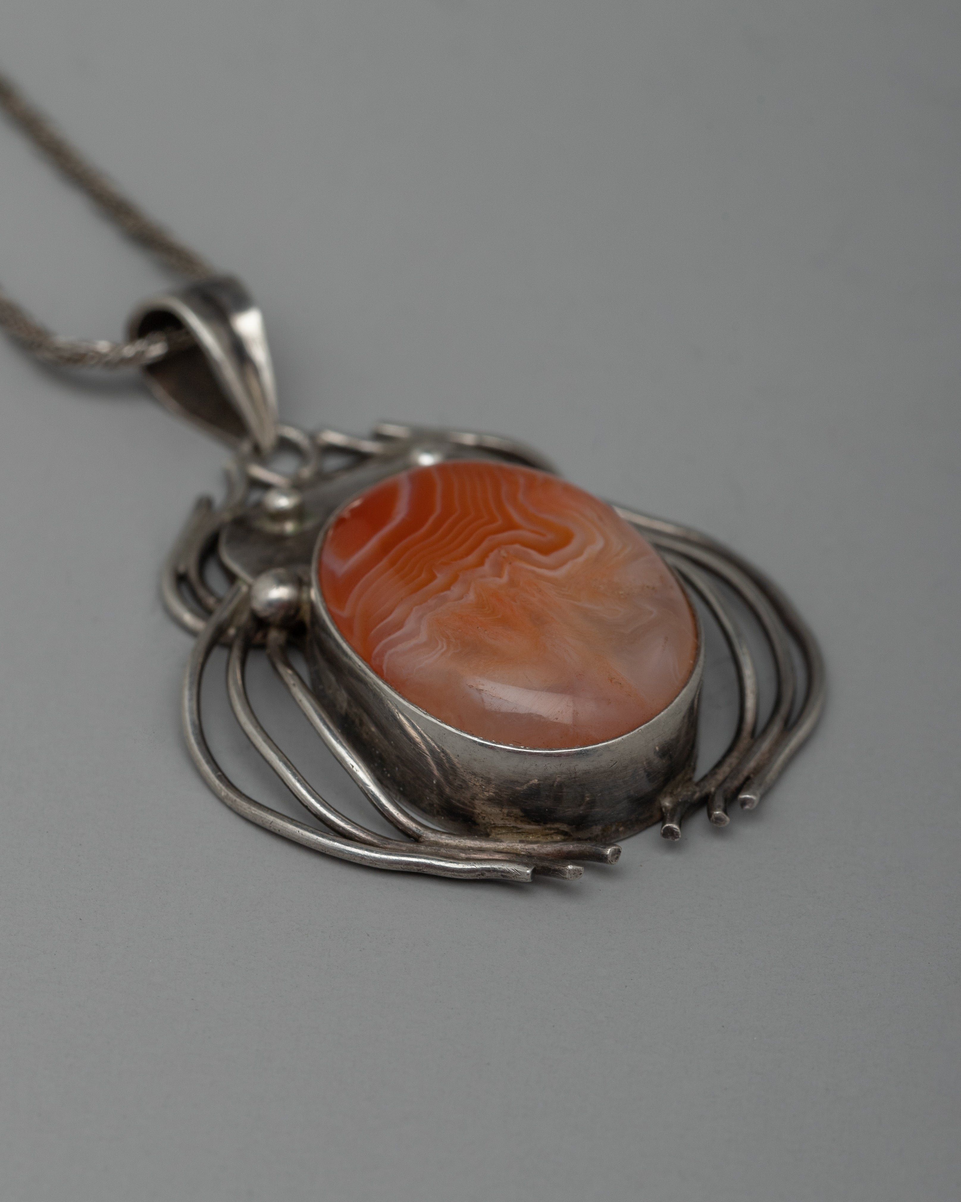 Orange Sardonyx Pendant | High-Quality Stone for Emotional Balance and Harmon