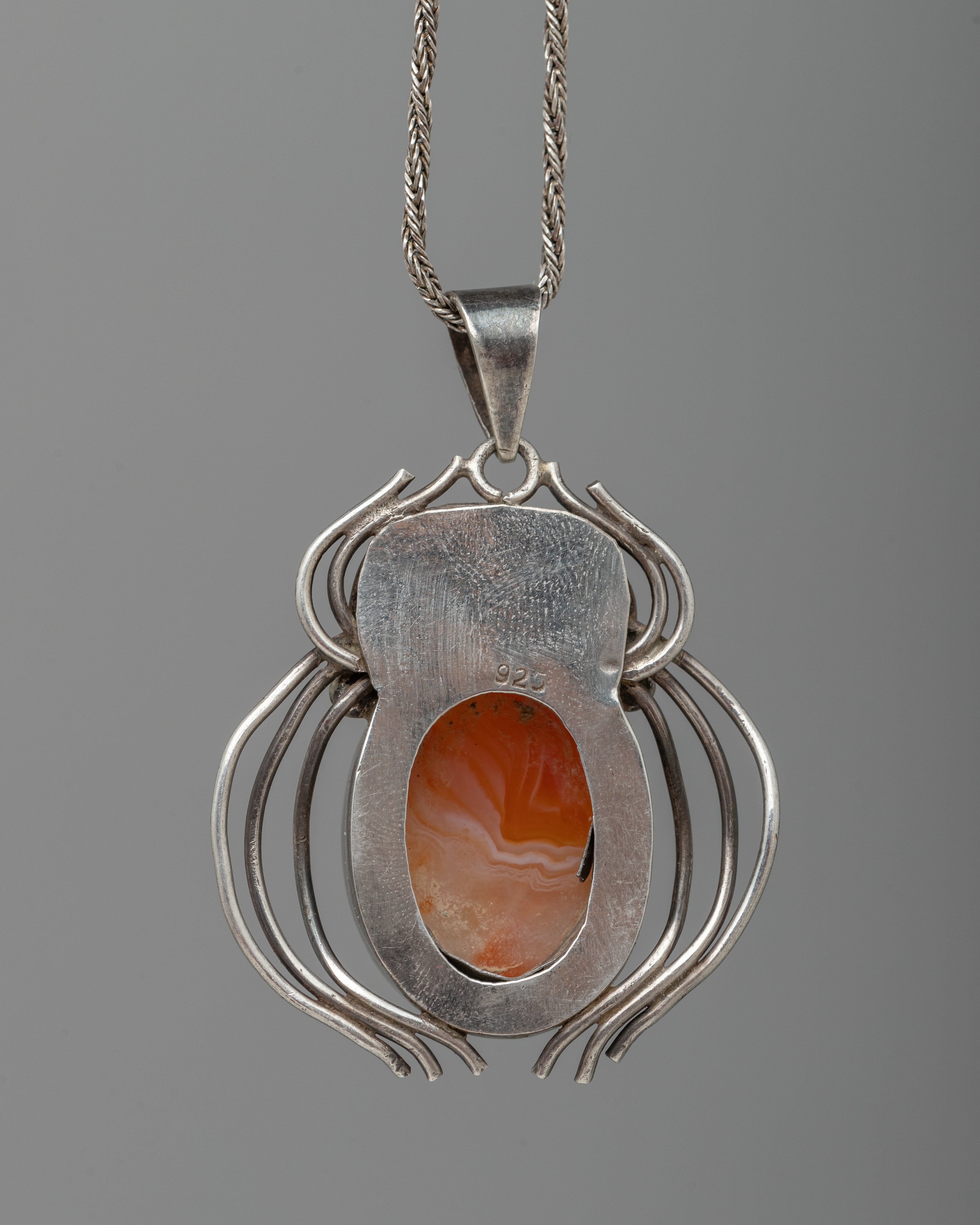 Orange Sardonyx Pendant | High-Quality Stone for Emotional Balance and Harmon