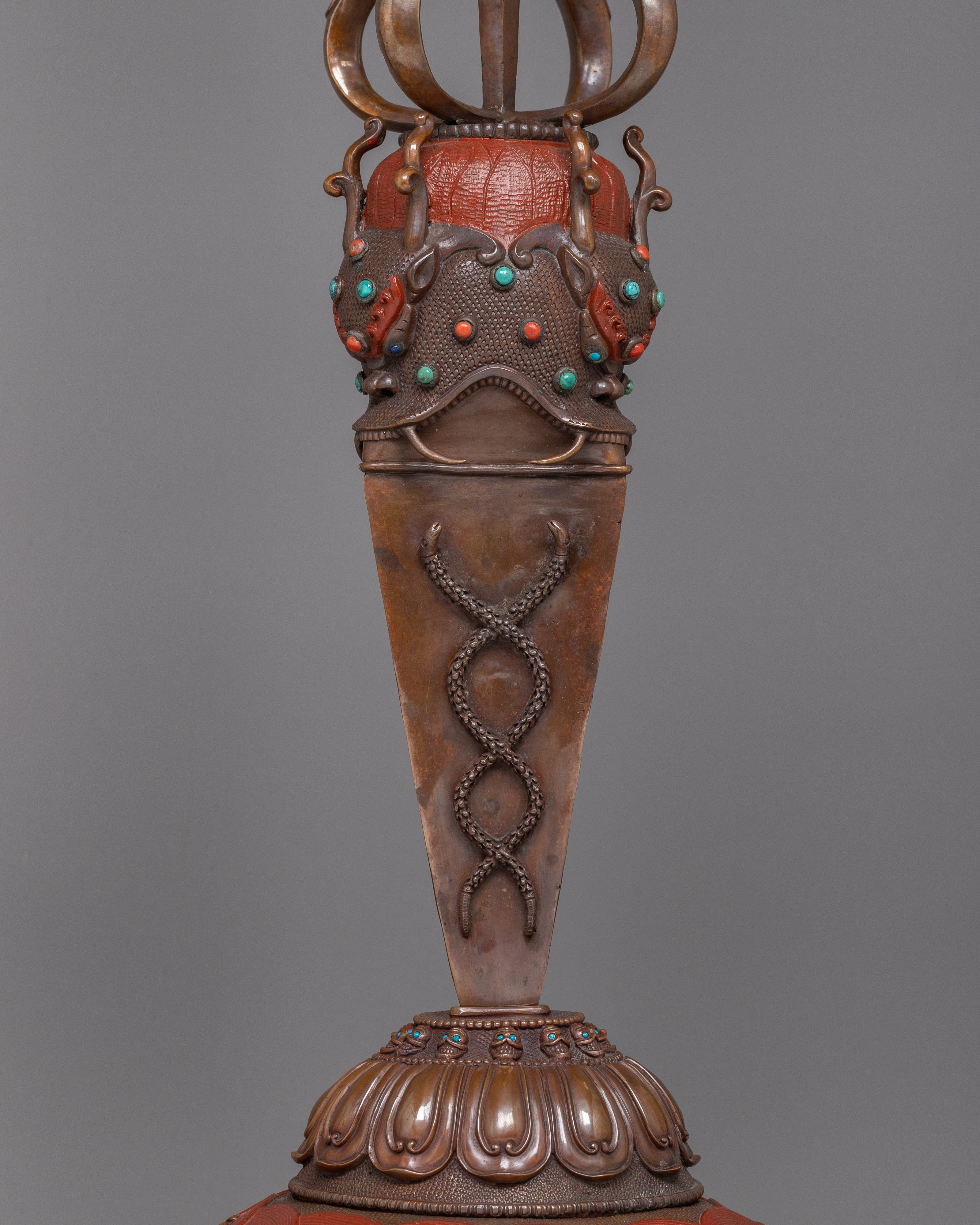 Copper Phurba Dagger | Embody the Wrathful Deity's Vigilance