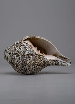 Deities Carved Buddhist Sankha | Unveiling Spiritual Mastery of Artistry