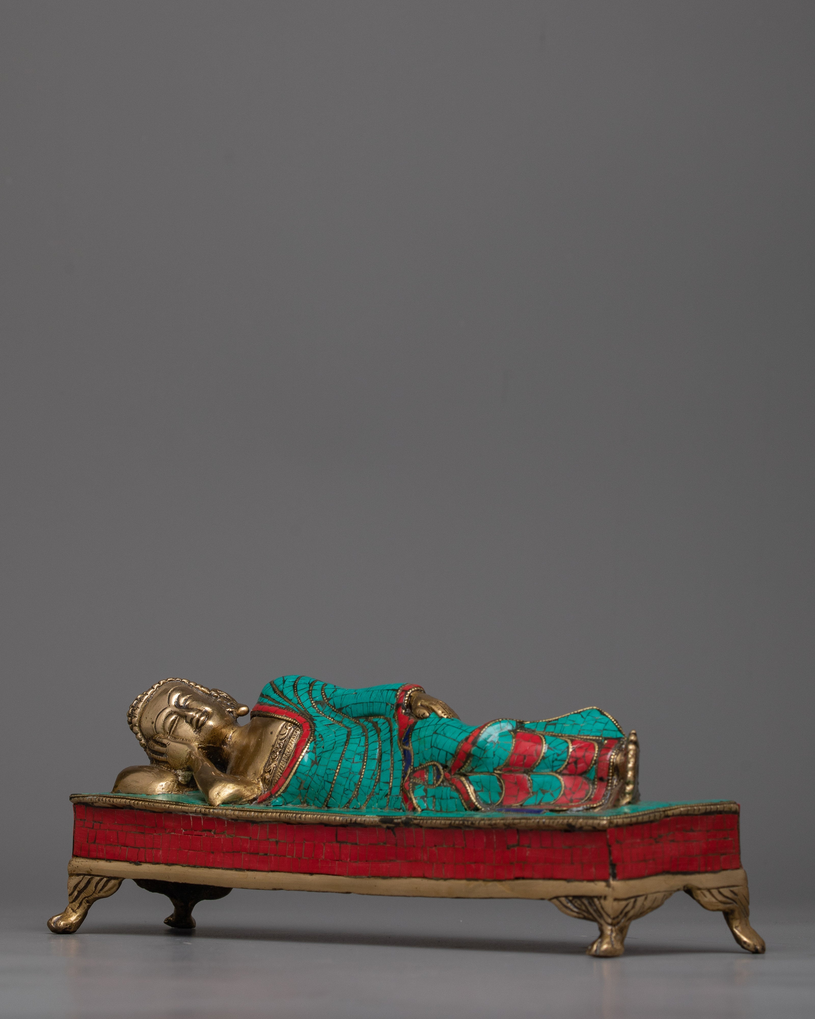 Brass Sleeping Buddha Statue | Transform Your Space into a Haven of Peace