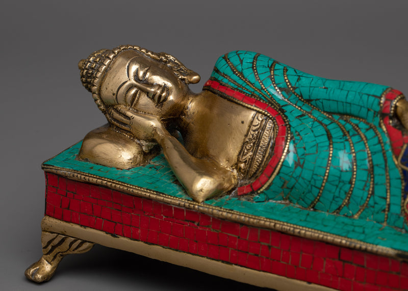 Brass Sleeping Buddha Statue | Transform Your Space into a Haven of Peace