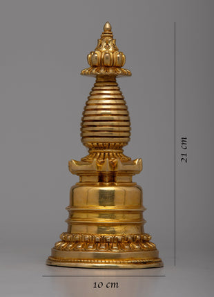 Handmade Buddhist Stupa | Symbol of Harmony and Enlightenment