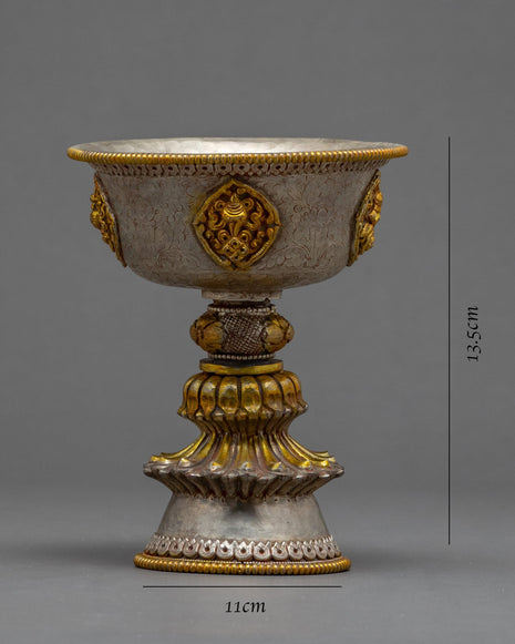 Handcrafted Butter Lamp | Buddhist Ritual Item