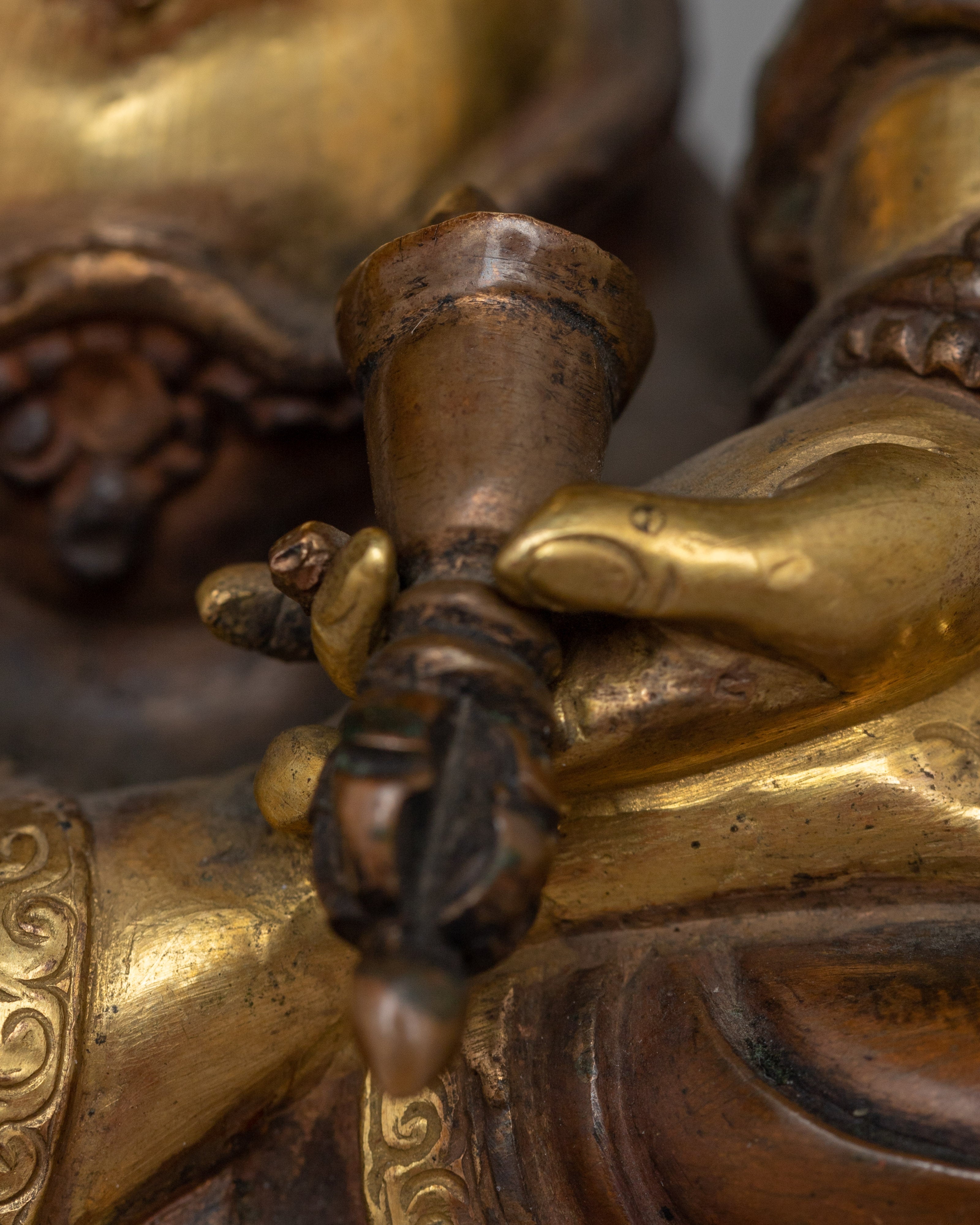 Traditional Buddhist Vajrasattva Copper Statue | Deity of Purification