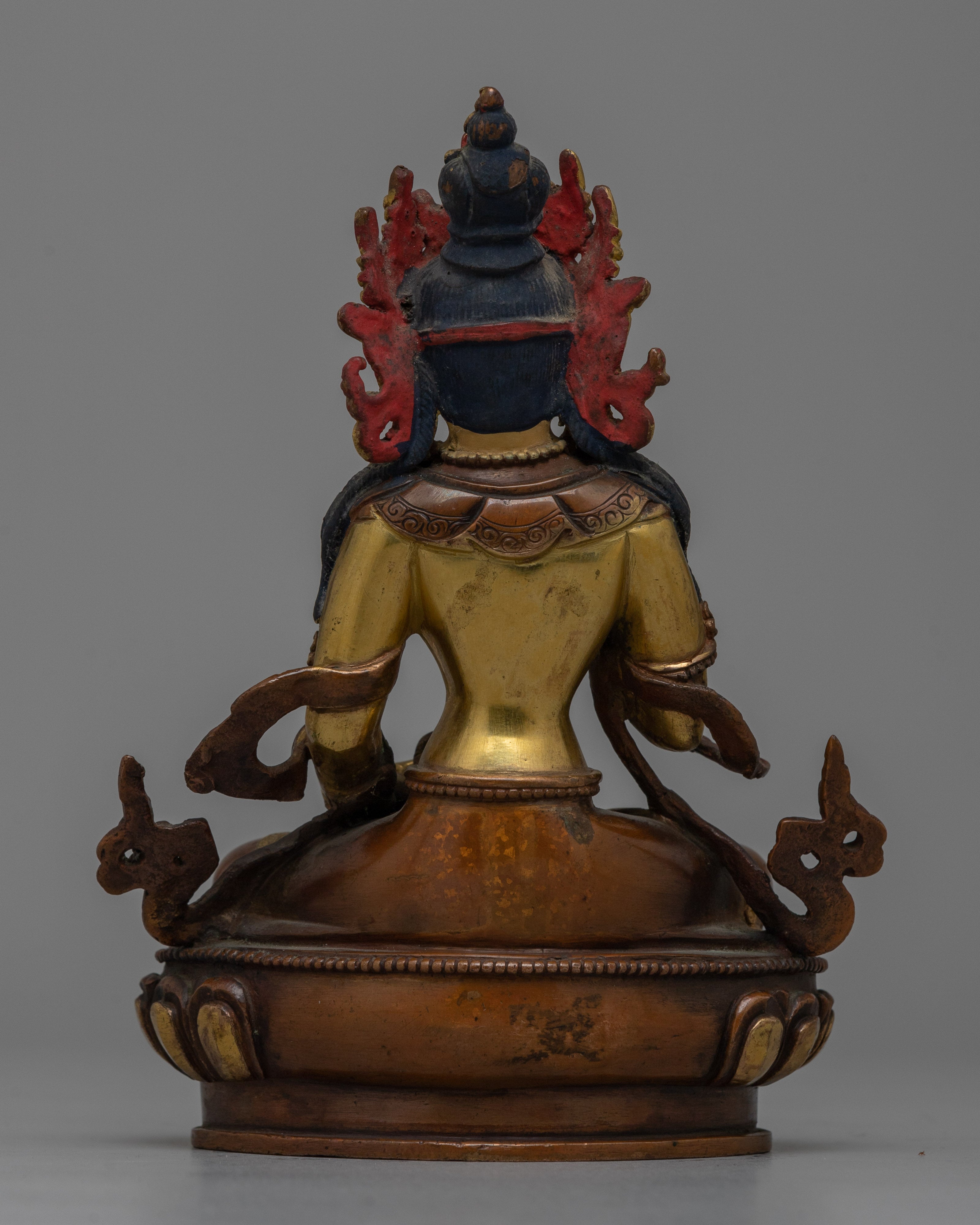 Traditional Buddhist Vajrasattva Copper Statue | Deity of Purification