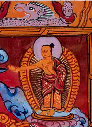 Rare Hand Painted Wheel of Life Thangka | Buddhist Art