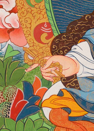 Guru Padmasambhava Thangka | Religious Painting | Wall Decors