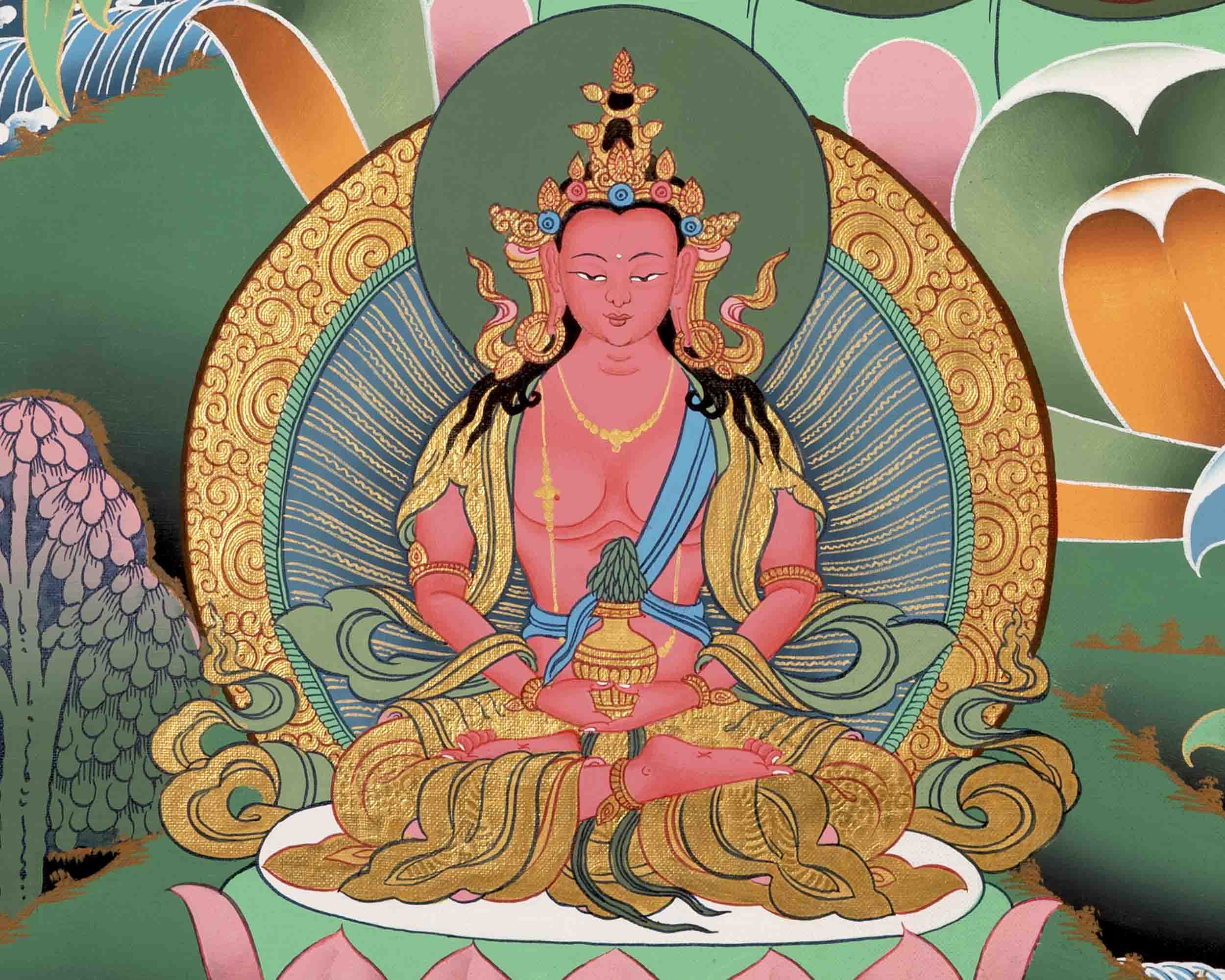 Female White Tara Thangka | Religious Wall Decors