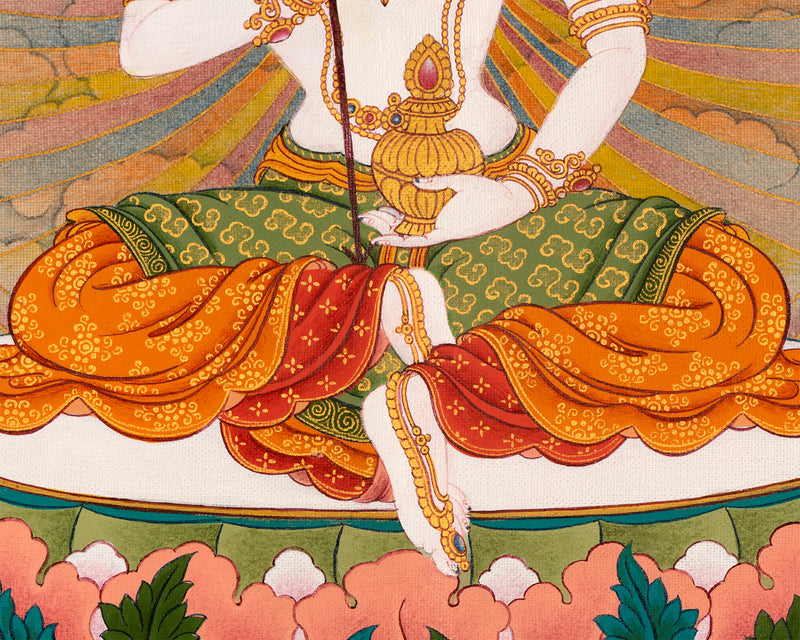 Dakini Mandarava | Guru Padmasambhava Consort | Tibetan Thangka Painting