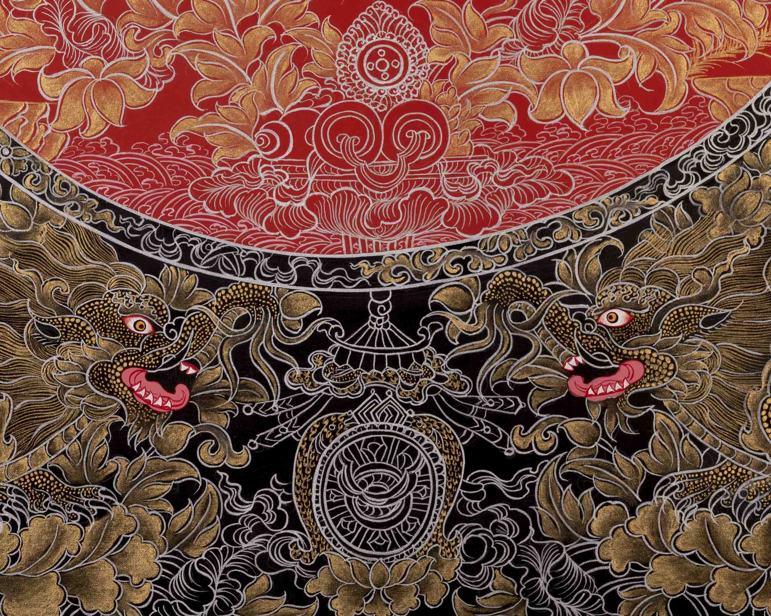 Manjushree Thangka Painting | Bodhisattva Of Wisdom | Religious Art