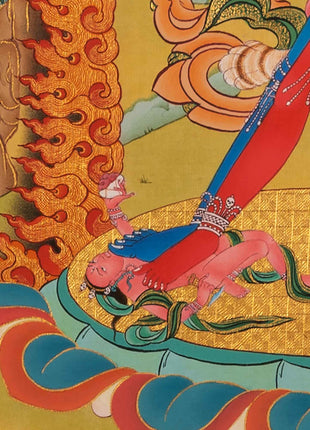 Hand-Painted Chakrasamvara Empowerment Thangka | Tibetan Yidam Thangka