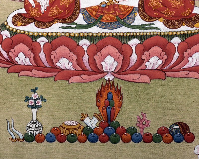 White Tara Thangka, Tibetan Tara Painting, Traditional Buddhist Art