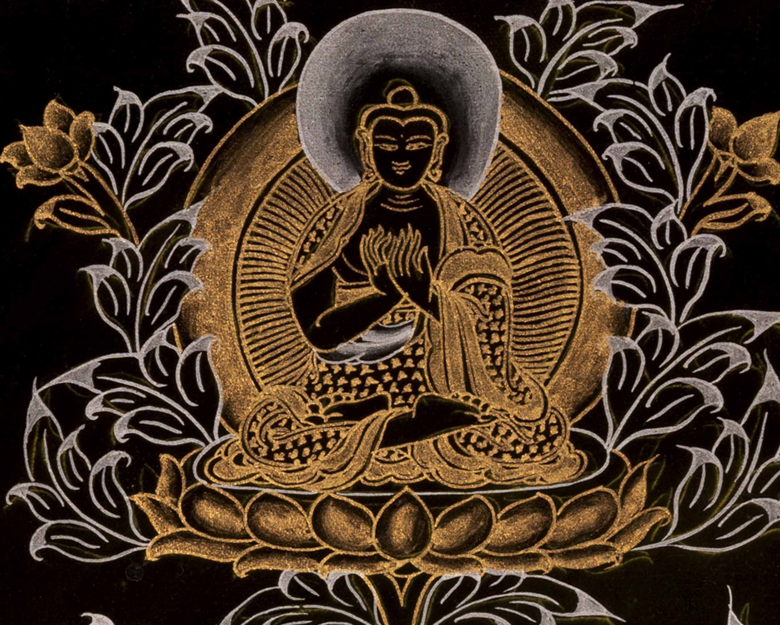 Bodhisattva Manjushree Thangka | Buddhist Art Painting