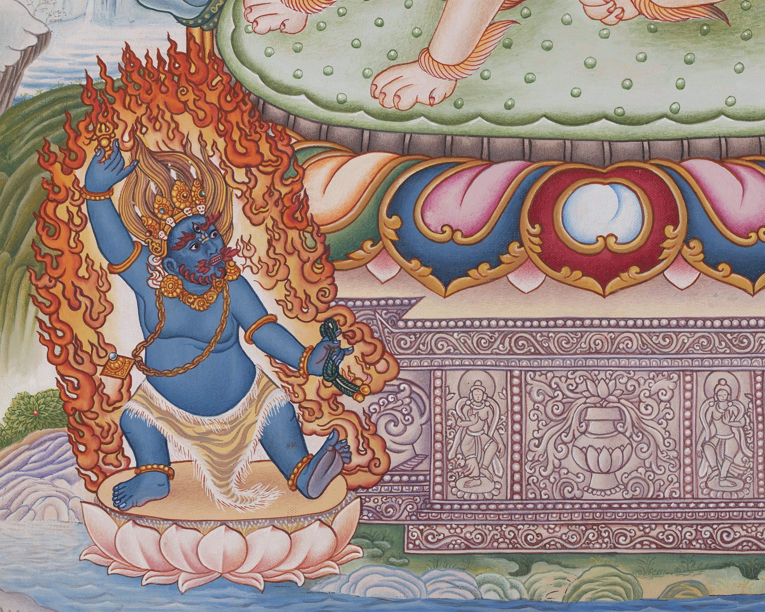 Simhanada Lokeshvara Print |  Wall Decoration