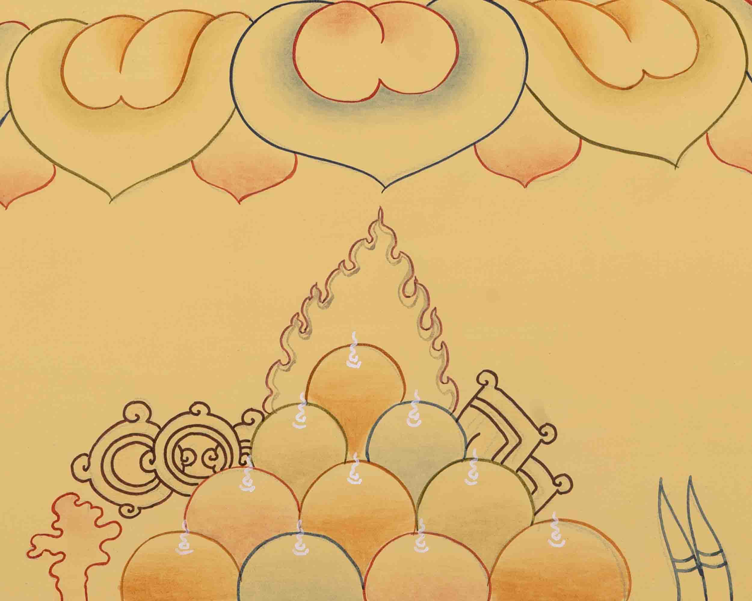 Vajrapanjarnath Thangka | Arya Wrathful Bodhisattva | Buddhist Wall Decors