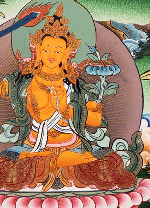 Avalokiteshvara Chenresig Thangka | Buddhist Religious Art | Wall Decors