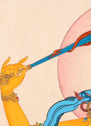Manjushree | Bodhisattva Thangka | Traditionally Hand-painted Buddhist Art