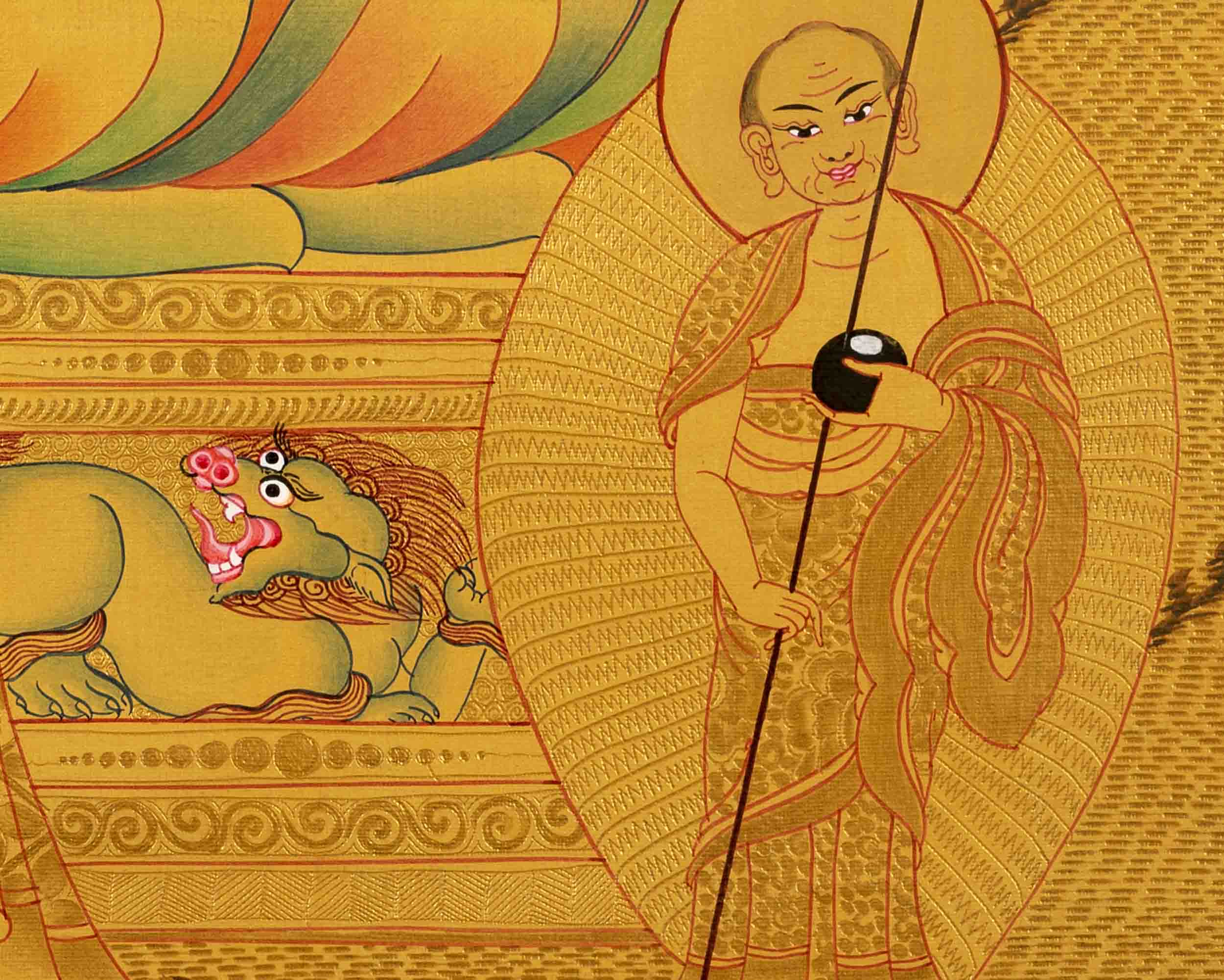 Buddha Shakyamuni Thangka | Yoga Meditation Art