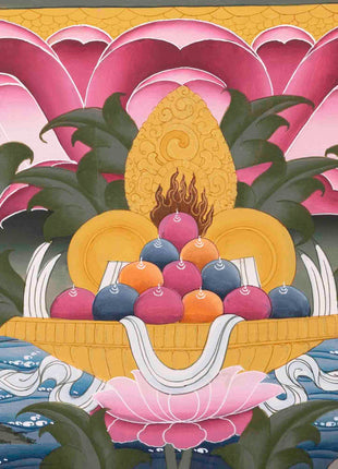 Chenresig Thangka | Avalokiteshvara | Handpainted Religious Art