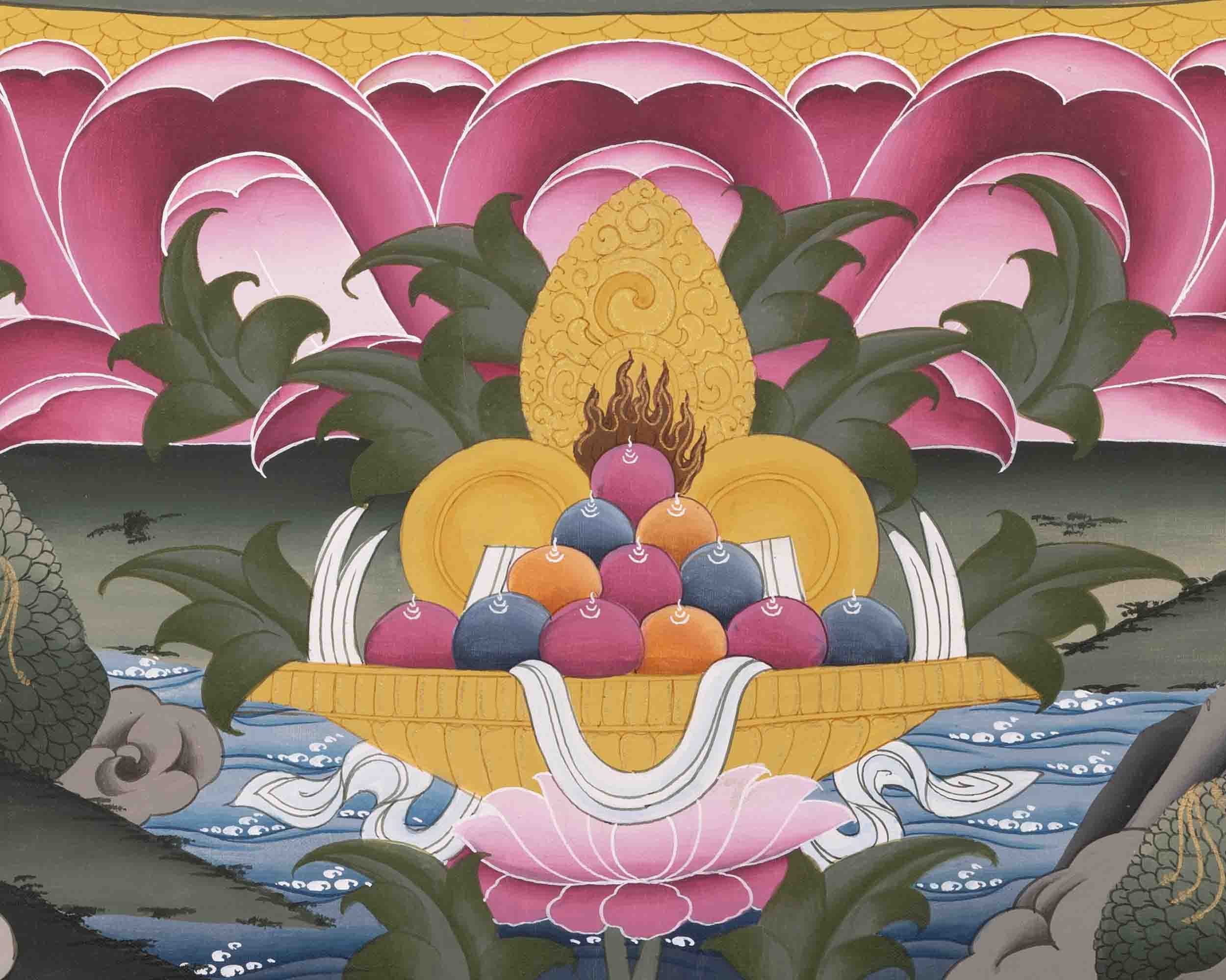 Chenresig Thangka | Avalokiteshvara | Handpainted Religious Art