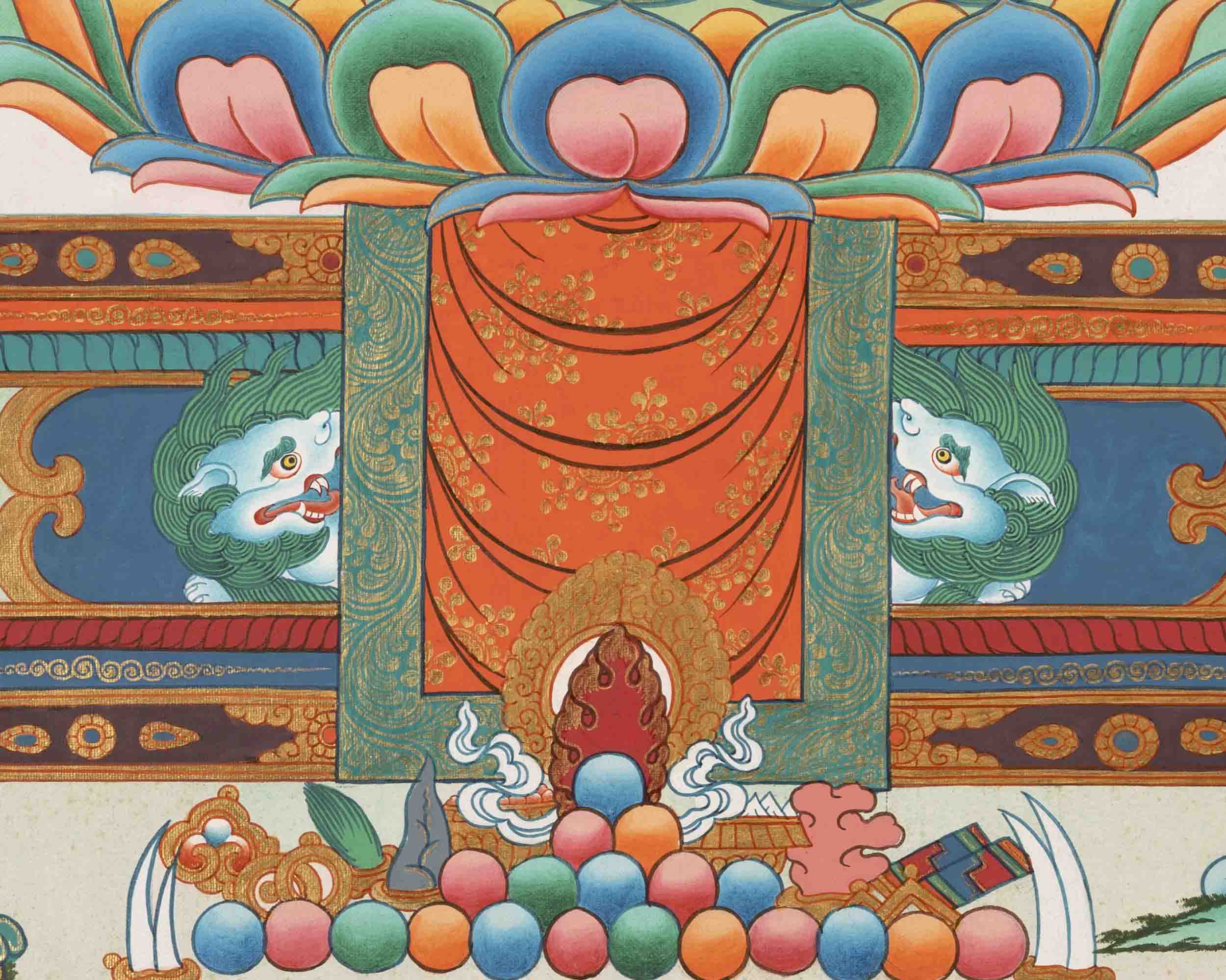 Healing Buddha Thangka | Medicine Buddha | Religious Painting
