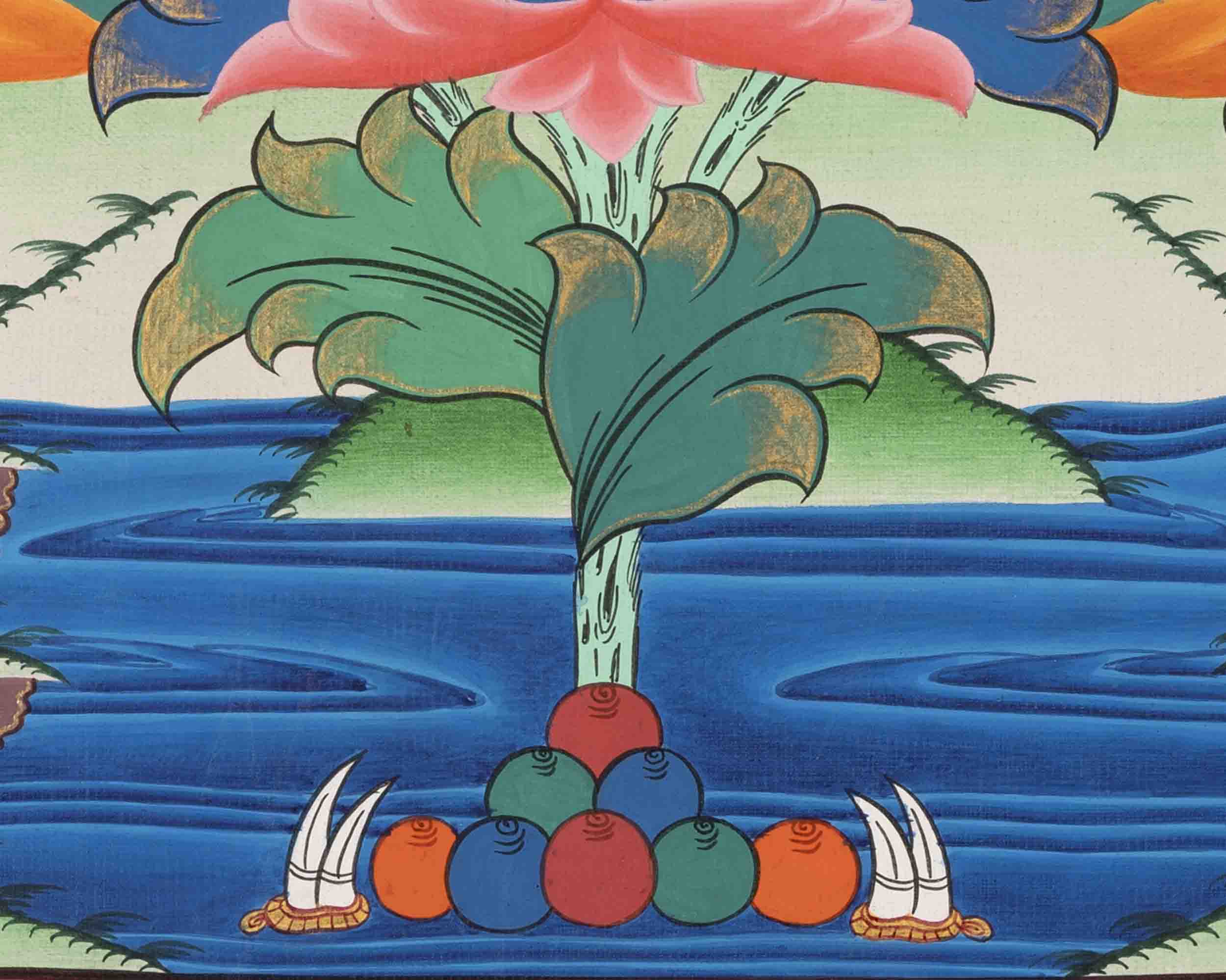 Samantabhadra Thangka | Yab Yum Buddha | Religious Buddhist Paint