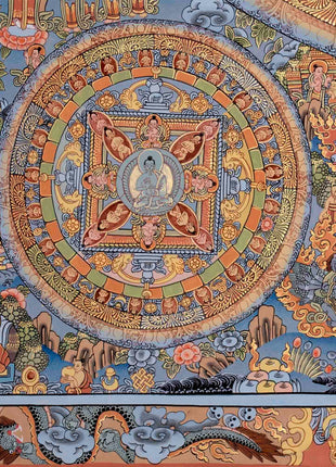 Tibetan Buddha Mandala Thangka | Tibetan Wall Decoration Painting