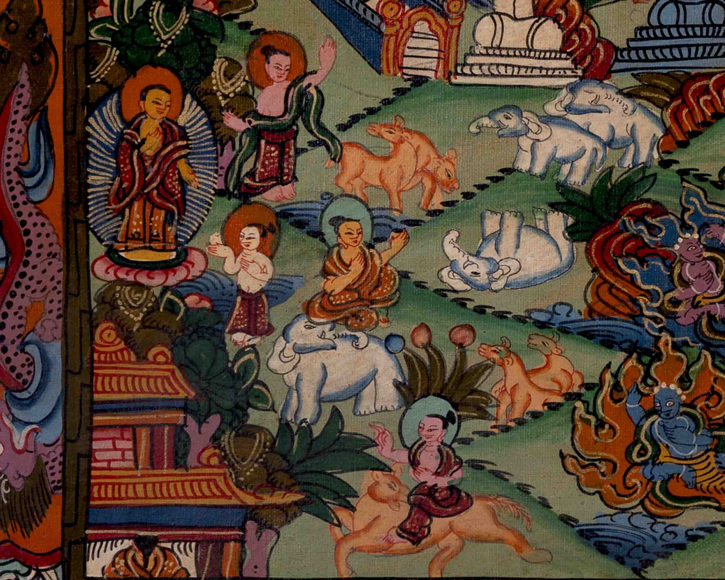 Religious Buddha Life Story | Wall Decors | Buddhist Thangka