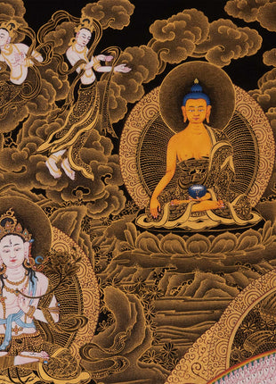 1000 Armed Chenrezig Thangka | Traditional Karma Gadri Art