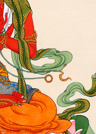 Red Tara Thangka | Tibetan Bodhisattva painting