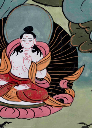 Basundhara Devi Art | Religious Buddhist Thangka | Wall Decors