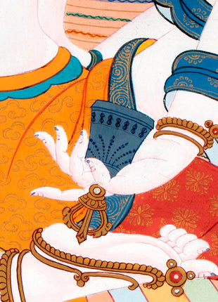 Vajrasattva And Consort | Yab Yum Thangka | Buddhist Deity