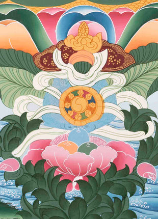 Avalokitesvara Chenresig Thangka | Religious Buddhist Art | Buddhist Gifts
