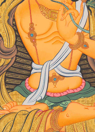 Manjushree Thangka Painting | Bodhisattva Of Wisdom | Religious Decors
