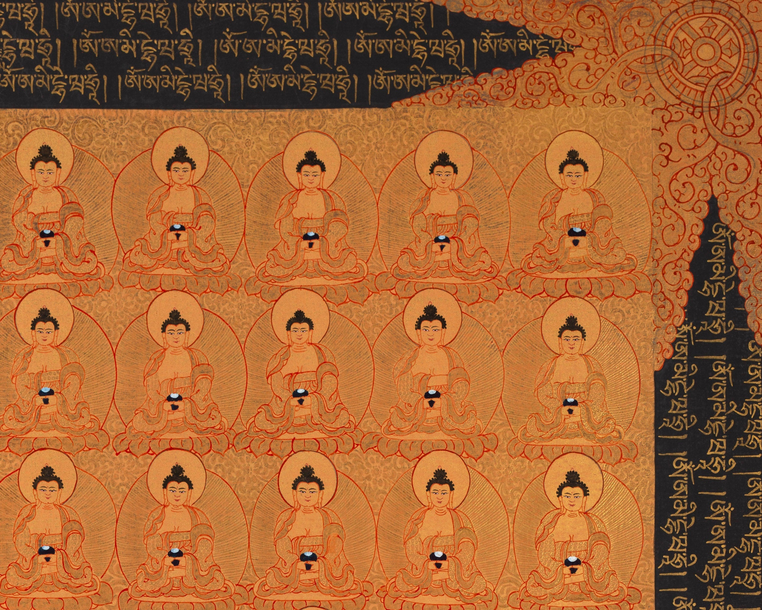 108 Amitabha Buddha Thangka | Traditional Tibetan Art | Wall Decors
