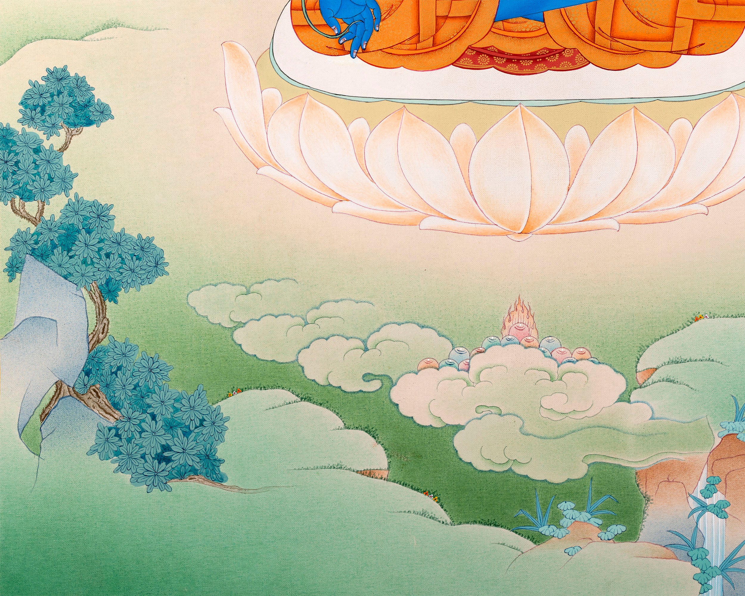 Beautiful Medicine Buddha Thangka | Healer Of All | Buddhist Art