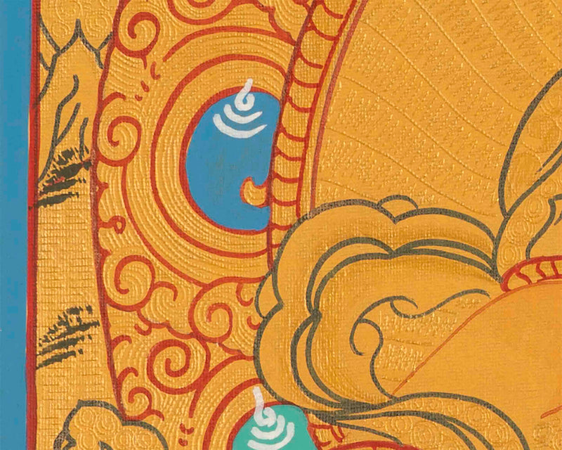 Kubera Thangka Painting | Dzambhala | Wall Decoration Painting