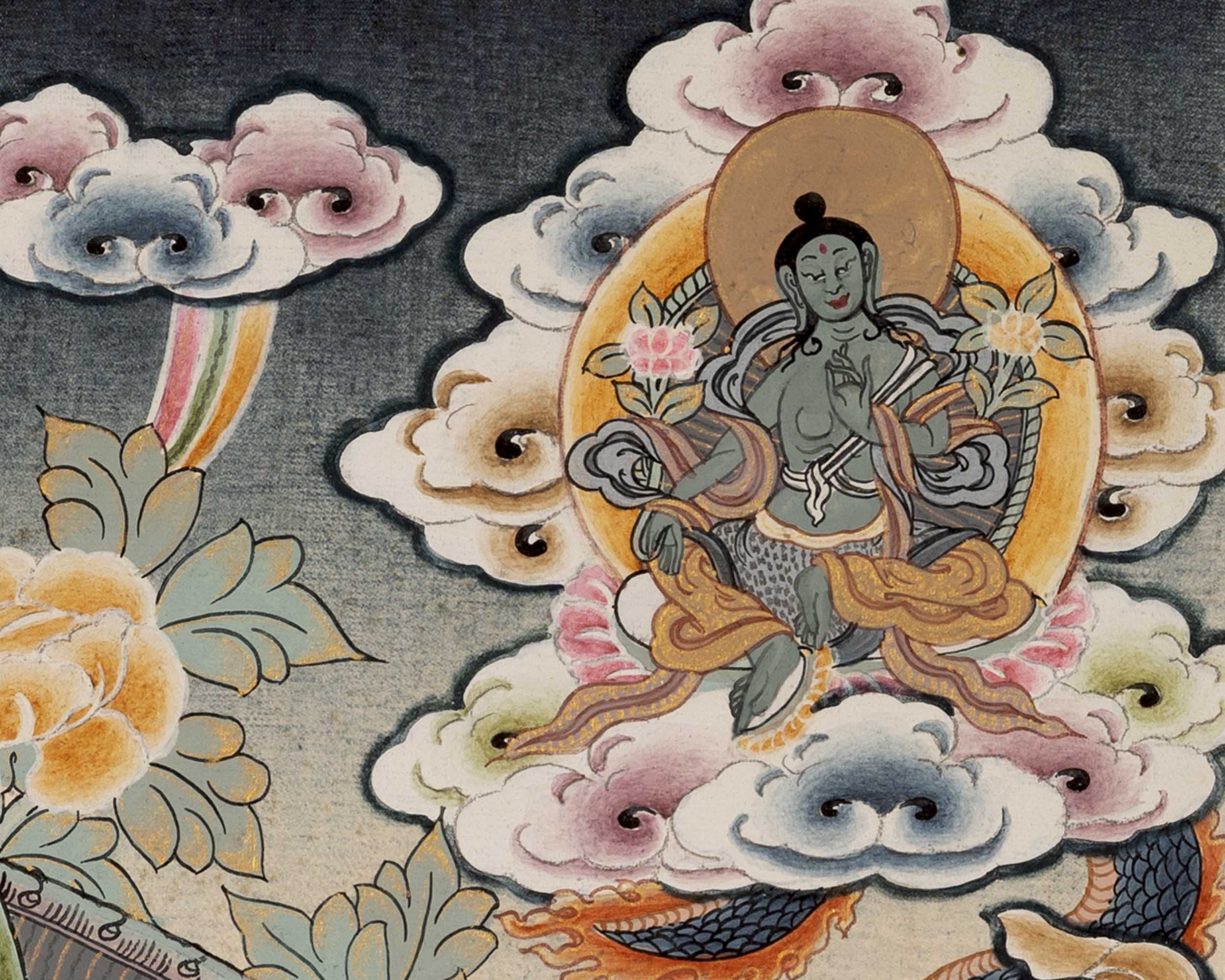 1000 Armed Avalokiteshvara | Chenresig Thangka | Religious Artwork