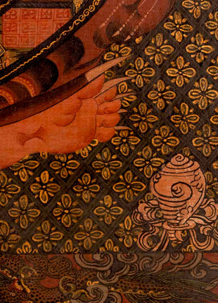 Wheel Of Life Buddhist Painting | Religious Thangka Art | Wall Decors